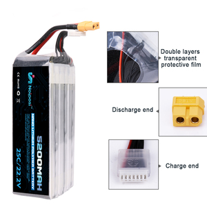 25C 35C 45C 60C Lipoバッテリー6s 22.2v 5200mah、高放電率Lipo - Product Image 6