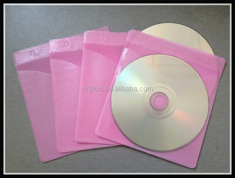 Di alta qualità di plastica trasparente copertina del cd/CD PVC doppia manica/confezione del cd