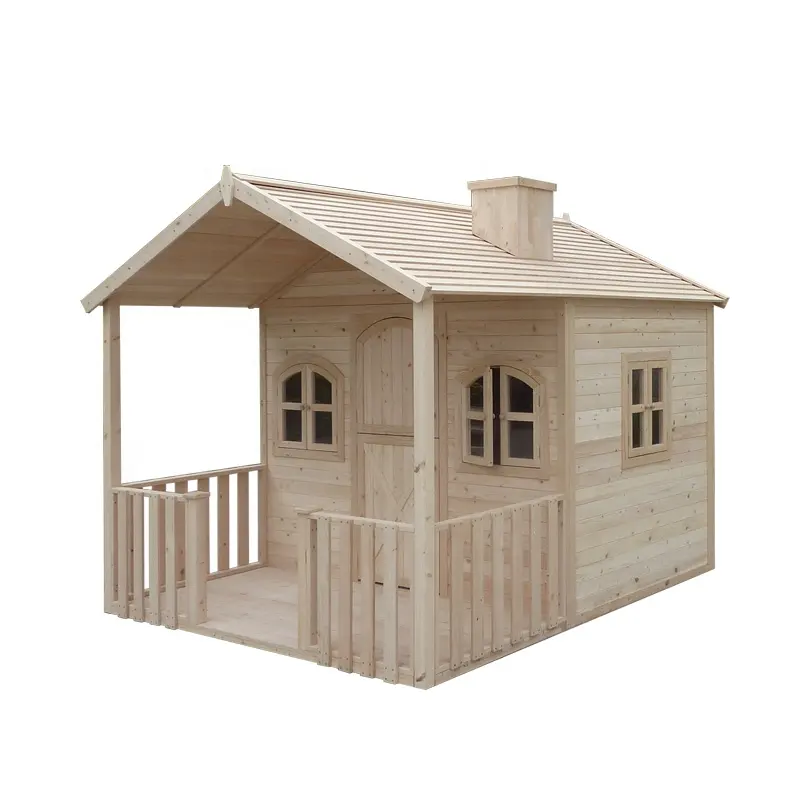 屋外の小さな木製の木材子供キッズカビーハウス