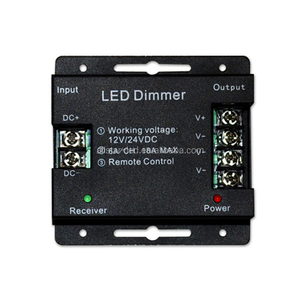 12V 24V Metal PWM LED Dimmer 18A Atenuación continua 6Key Full Touch RF Control remoto RGB CCT Módulo LED Controlador de tira de luz
