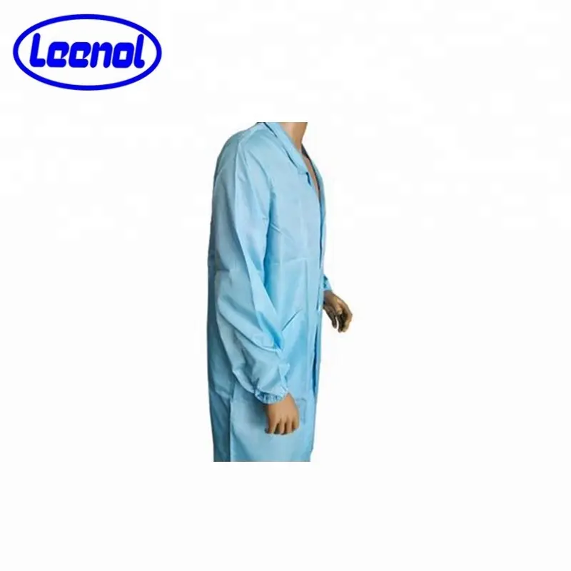 Camisola de fumaça revestida, uniforme do quarto limpo revestido esd roupas de fumaça esd