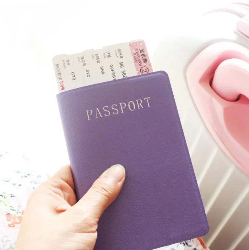 Dreamtop — porte-passeport en PU, logo personnalisé, protection de passeport, échantillon gratuit, df274