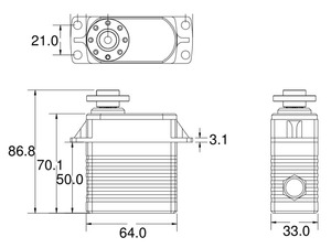 200kg-cm drehmoment Ultra Schwere Riesigen Skala Digitalen HV Brushless Servo für RC ROBOTER industrielle ausrüstung HB200T