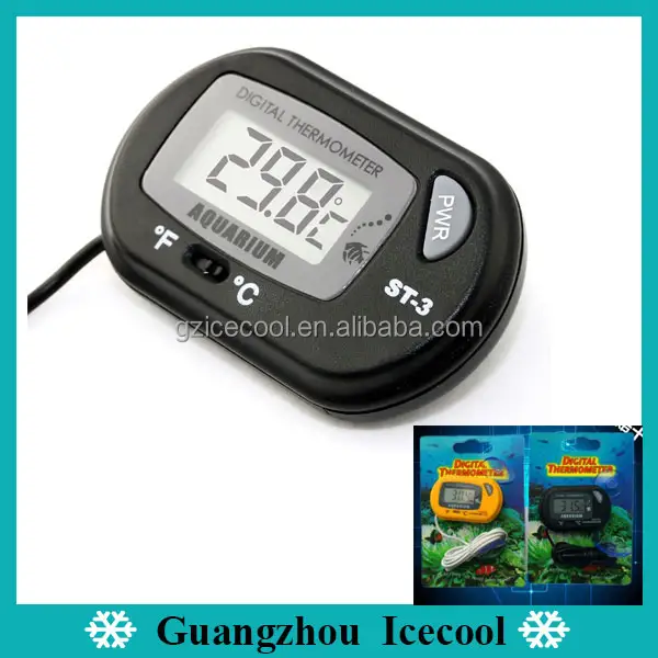 Elitech Aquarium digital thermometer ST-3 with sucking disc and battery
