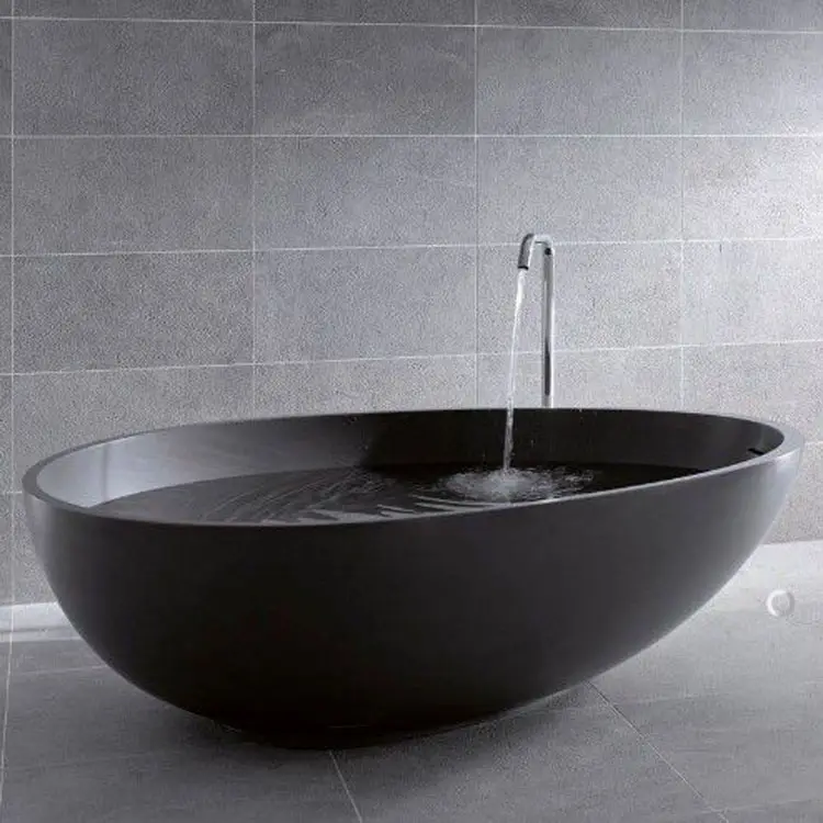 SM-8608B di Alta qualità di Pietra composito Vasca Da Bagno con troppopieno