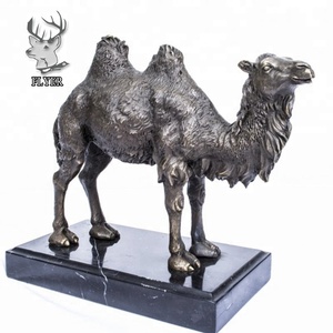 大型アンティークブロンズガーデン像ブロンズキャメル - Product Image 1