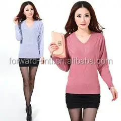 2014 elegant&noble woman cashmere knitted sweater