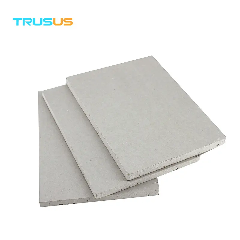 Placa de gesso TRUSUS 8*4 preço custo por folha desenho catálogo secador falso teto detalhes de montagem materiais imagens de instalação