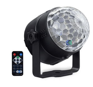 כדור דיסקו rgb הוביל מיני-ערב חתונה, שלב חתונה הוביל אור סיבוב אוטומטי כוכב דיסקו תאורה לייזר