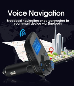 AGETUNR T11 <strong>Bluetooth</strong> V5.0 Car Mp3 Player FM Transmitter with AUX Dual USB <strong>Output</strong> <strong>Audio</strong> Adapter Receiver 1.44 Inch LCD Display - Product Image 6