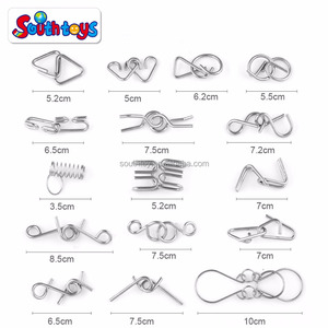 Metal IQ Test Mind Game <strong>Toys</strong> Brain Teaser Metal Wire Puzzles Magic Trick <strong>Toy</strong>