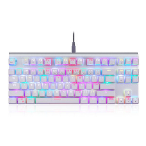 Motospeed TKL 87键有线机械键盘，带背光机械游戏键盘蓝色开关，适用于库存计算机 - Product Image 1
