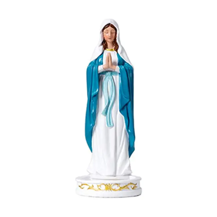 Al por mayor de la resina Señora de Lourdes Rosario estatua religiosa religión figura