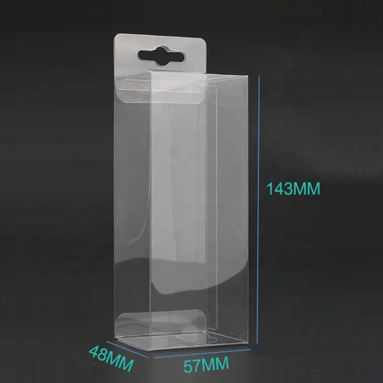 Transparente Kunststoff Gedruckt PVC Box Display Verpackung Klapp Acetat Boxen Klar Vinyl PVC PET RPET Verpackung Box