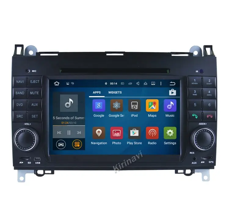 Kirinavi WC-MB7682 android 10.0 quad core 2 din autoradio per Mercedes per il Benz classe B W245 2004-2012 auto lettore dvd 1024x600HD