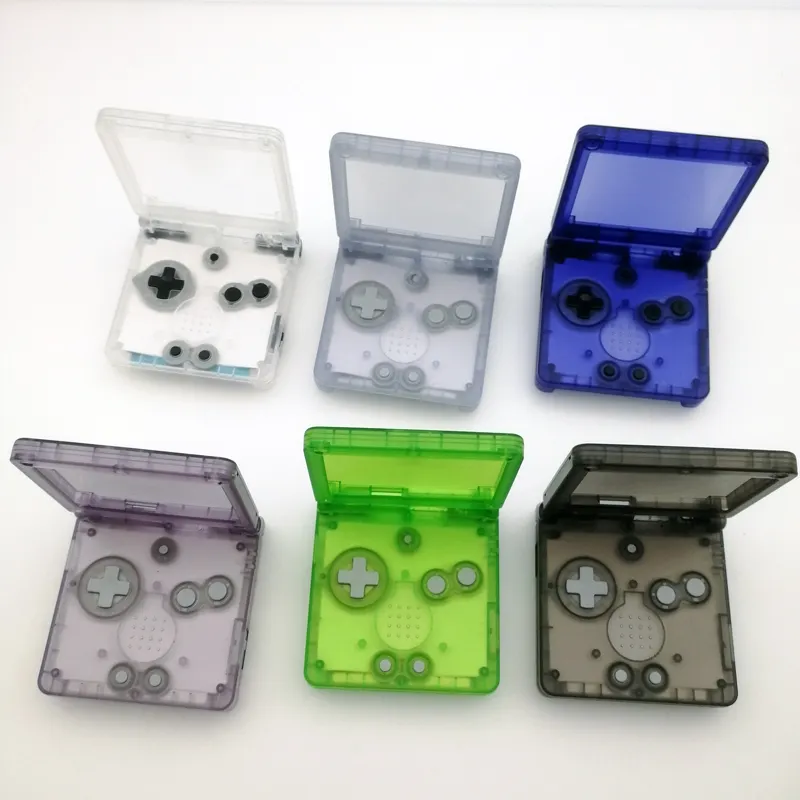 Nouvelle coque gladiateur de boîtier complet, couleurs vert, Orange, blanc, Kit de pièces de rechange pour Nintendo Game Boy Advance GBA SP