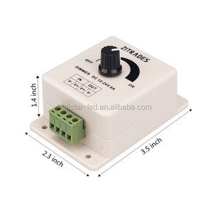 PWM Dimming <strong>Controller</strong> for LED <strong>Lights</strong> or Ribbon, 12 Volt 8 Amp,Adjustable Brightness <strong>Light</strong> Switch Dimmer <strong>Controller</strong> DC12V 8A 96W - Product Image 1