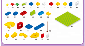 1041 שקופיות גדול אבני בניין דגם סט 48Pcs ילדי לבנים חינוכיים צעצועים עם <span class=keywords><strong>Duplo</strong></span> צעצוע