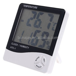 Gran pantalla LCD de temperatura y humedad H Controlador de temperatura doméstico alimentado por batería con personalización OEM