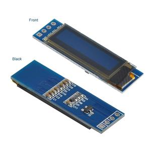 I2C OLED Display Module 0.91 Inch I2C SSD1306 OLED Display Module Blue I2C OLED Screen Driver DC 3.3V ~ 5V für Aduino
