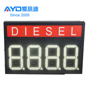 Programmable LED Sign <strong>Digits</strong> 12 Inch LED Gas Sign List, 7 Segment LED Display Screen - Product Image 5