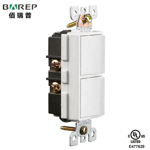 דופלקס נדנדה מתג 15 Amp <span class=keywords><strong>120</strong></span> וולט חד מוט AC שילוב מתג מסחרי כיתה הארקת מתג
