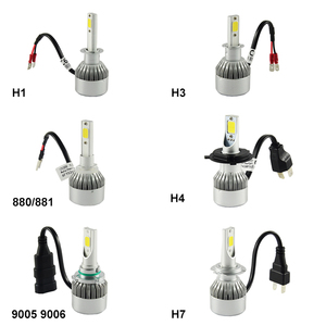 หลอดไฟหน้ารถ C6ของ fsylx H8 H1 H7 H9 H11 H16 881 9006 9005 LED ไฟตัดหมอก LED 72W 8000LM H7 LED - Product Image 6