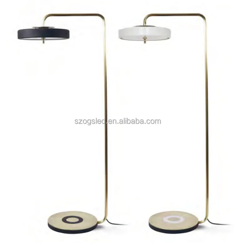 Runde Kreisform moderne Stehlampe Persönlichkeit Gold Eisen LED Stehlampen für Wohnzimmer