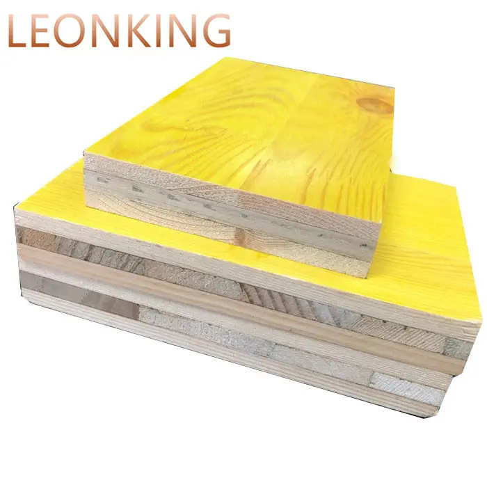 Panneaux volants jaunes en noyau de pin de 70x27mm, 3 plis, panneau de construction, prix