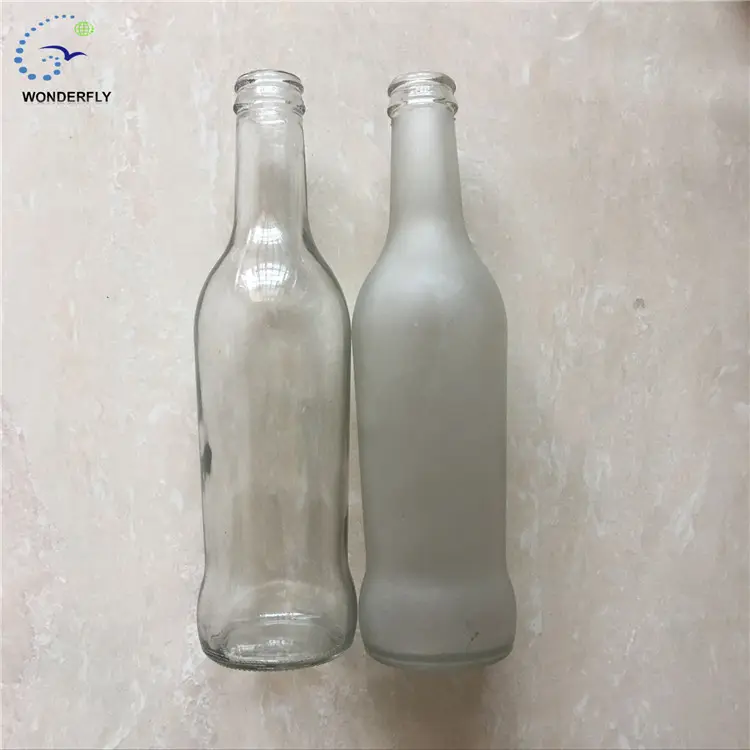 275ML içecek su şeffaf cam şişe üretimi
