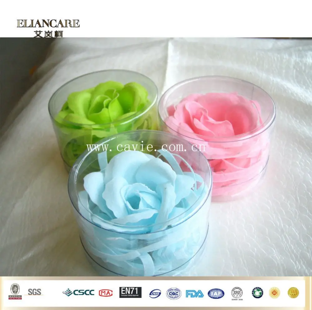 Aromas naturales, flor de jabón colorida en lata pequeña de PVC, 6g, 1 ud.