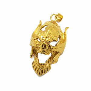 Bán Buôn 18K Vàng Vàng Mặt Thành Phẩm Của <span class=keywords><strong>Christ</strong></span> Thép Không Gỉ Người Đàn Ông Trang Sức Jesus Head Pendant - Product Image 3