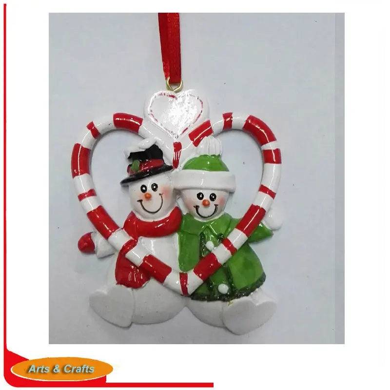 Wholesale Christmas decorative of polyresin snowman ornament