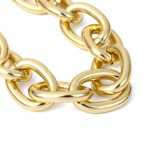 低价批发珠宝定制金属大金粗链手镯 - Product Image 3
