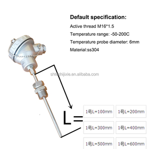 แพลทินัมต้านทานความร้อน PT100 WZP-230 - Product Image 2