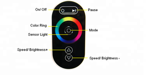 Heiße LED-Streifen-Controller DC1-24V Farbwechsel Helligkeit Dimmen Sync-Steuerung HX-SZ600-TOUCH RGB-Controller