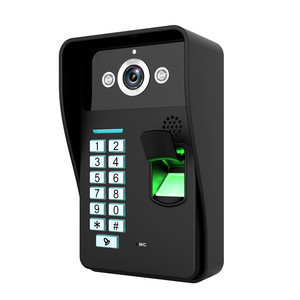Touch Key 7&quot; Lcd <strong>Fingerprint</strong> Video Door Phone <strong>Intercom</strong> <strong>System</strong> Wth <strong>Fingerprint</strong> Access Control 1 Camera and 1 Monitor - Product Image 4