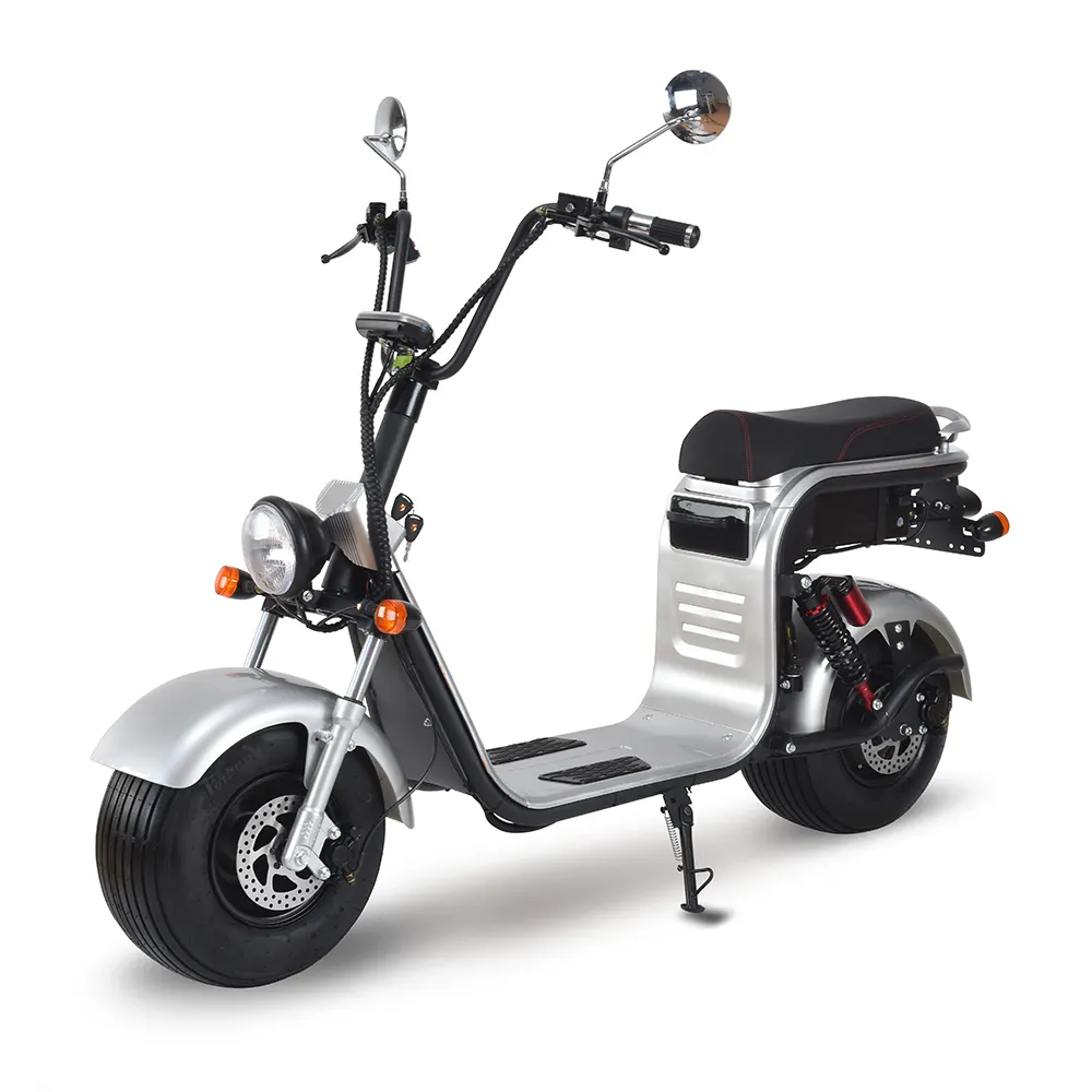 Europa almacén los adultos fuera de carretera de neumáticos auto de carga de 2 ruedas inteligente equilibrio scooter eléctrico con pedales amplia rueda CEE citycoco