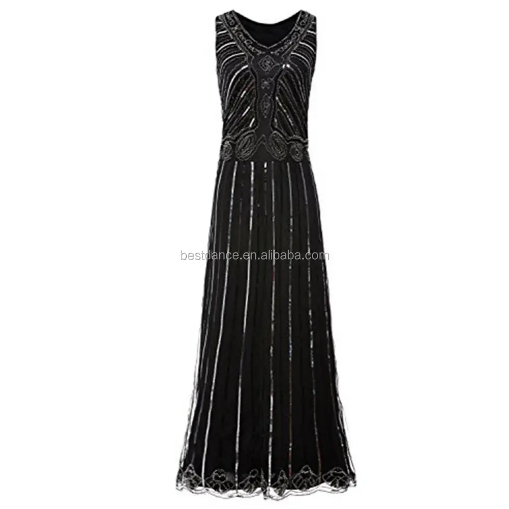 BestDance Long Prom 20s 1920s Flapper Dress Gatsby Charleston Fringe Sequin Dress Plus Size 6 18 20 OEM
