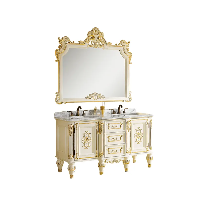 KQ-5000 itália elegante luxo banheiro vanity armário