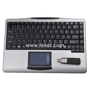Teclado inalámbrico K9 2,4G RF con panel táctil, mejor para multimedia, HTPC,TV,CD,PPT, videoconferencia, dispositivos médicos, etc. - Product Image 2