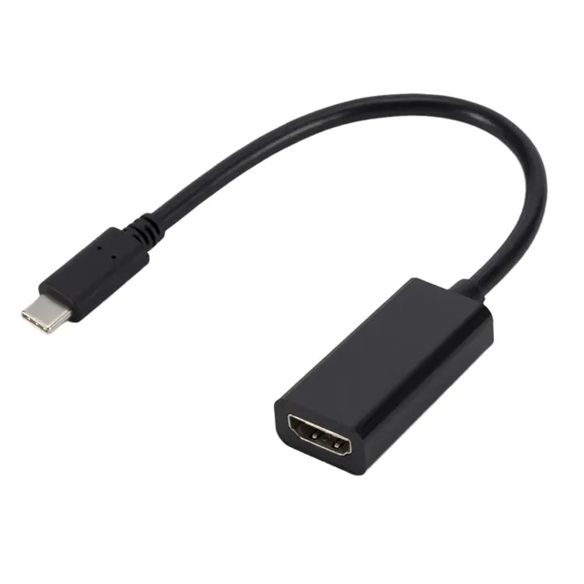 Convertidor de adaptador USB tipo C a HDMI, macho a hembra