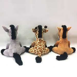 Ücretsiz örnek yumuşak simülasyon eşek peluş oyuncaklar sevimli hayvan dolması bebekler çocuklar için kawaii hediye oyuncaklar - Product Image 3