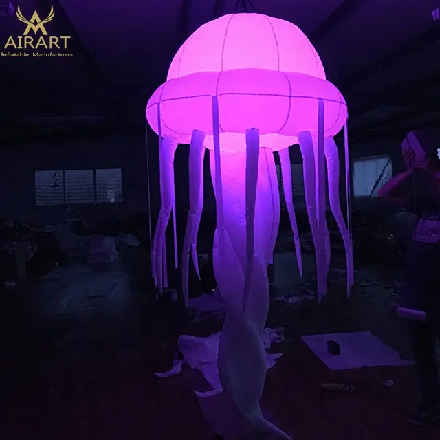 Decoração do partido Iluminado Jellyfish Inflável/Inflável Animais Marinhos