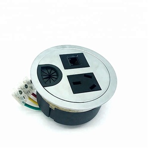 Neue Multifunktion schreibtisch Runde 80mm Steckdosen tisch Versteckte Steckdose Desktop-Steckdose für Büro