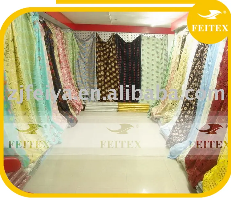 High Quality Wholesale Cotton African Lace Fabrics / African Dry Swiss Voile Lace Discount Fabric / Cheap Textile Material