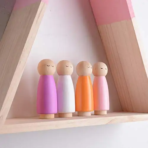 Nuovo Design Classico di Piccole dimensioni Burattino di Legno Peg Bambole Per Le Arti/Decorazione Della Casa