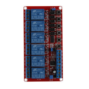 Módulo de relé de 6 canales de 12V Control de corriente de alto voltaje en stock