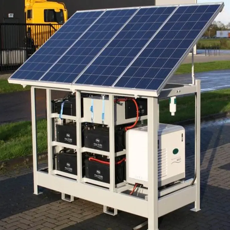 Off Grid tipo 5KW uso domestico sistema di energia solare con mono e poli serie di pannelli solari