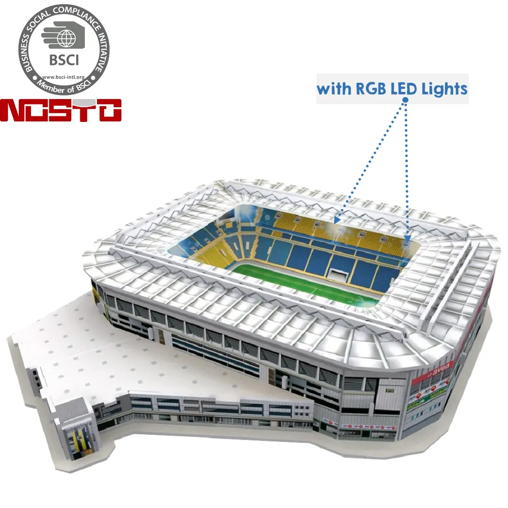 3D 퍼즐 경기장 LED 조명, 축구 경기장 조명 모델